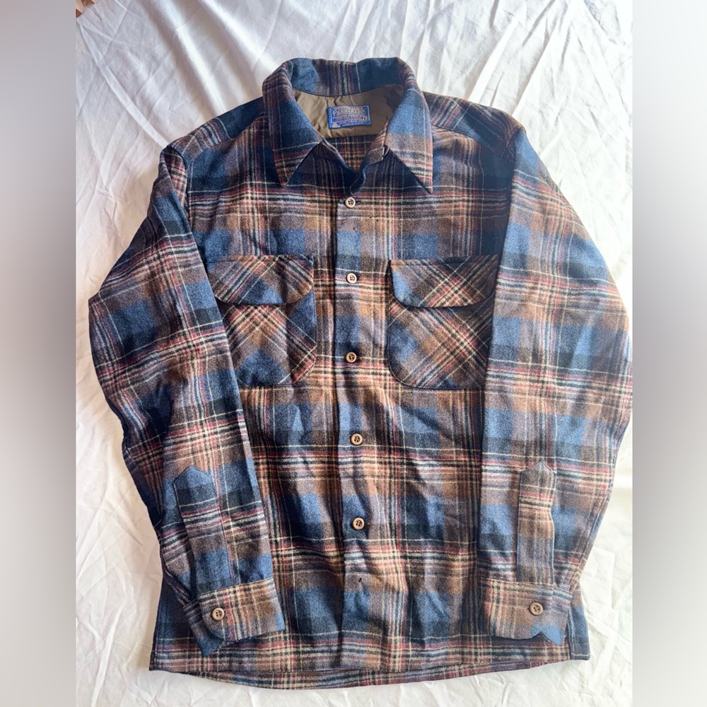 Men’s Pendleton Flannel Jacket. 100% Wool